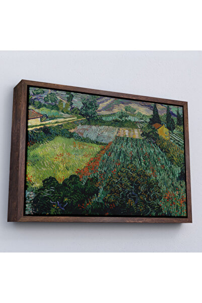 Oxyteez Vincent Van Gogh cu cadru din lemn - Pictură câmpului cu papuși - Câm...