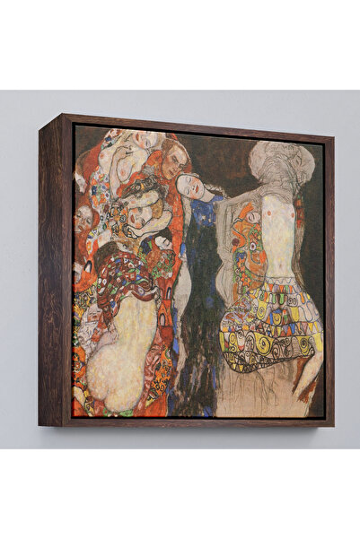 Limitless Gustav Klimt with Wooden Frame - Die Braut Unvollende Painting-8339
