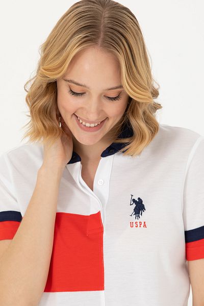 U.S. Polo Assn. Tricou alb pentru femei 50263689 -vr013