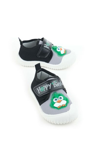 GEZER Summer Baby Men's Linen Happy Bird Velcro Adjustable Shoes