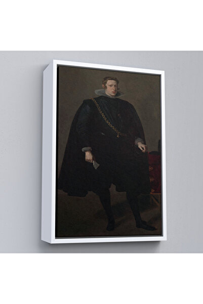 TAKI DERYASI Wooden Framed Velazquez Diego - Philip Iv King of Spain and Portugal Painting-7368