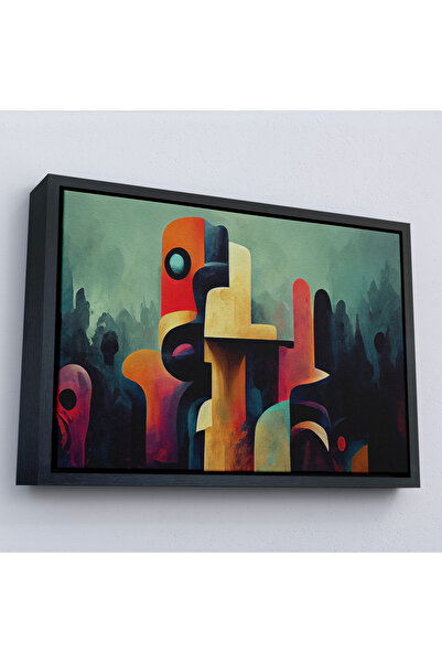 Oxyteez Tablou cu motive etnice ale triburilor africane primitive cu rame din...