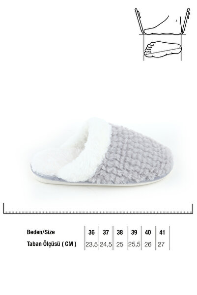 GEZER Winter Plush Inside Women's Home Garden Slippers