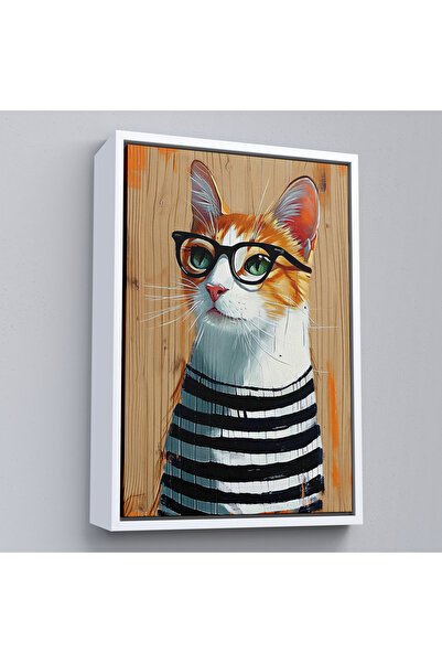 Oxyteez Pictură Cool Cat cu cadru din lemn-7644