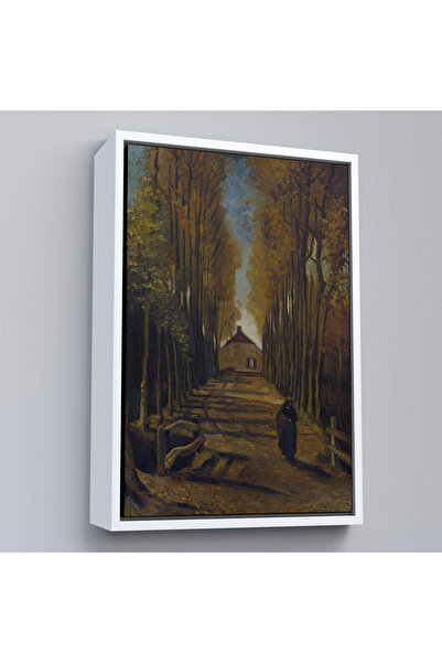 Oxyteez Vincent Van Gogh cu cadru din lemn - Pictură Avenue Of Poplars In Aut...
