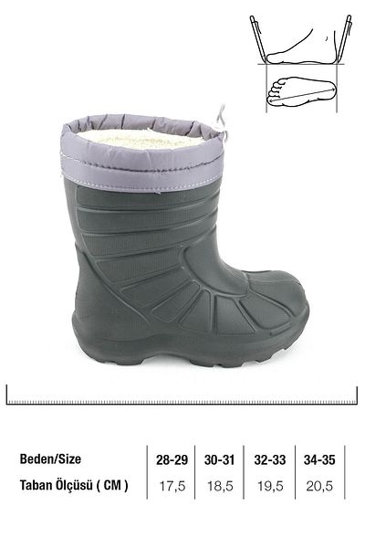 GEZER Μπότες χιονιού για αγόρια χειμερινά Eva Throat Elastic Silent Sole