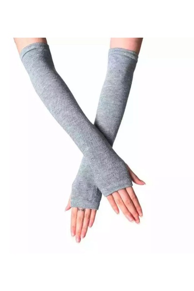 Köstebek Cut Finger Gray Double Arm Sleeve