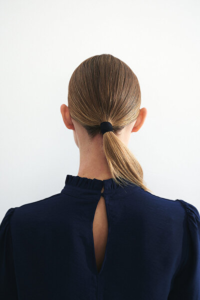 H&M Fırfırlı Jarse Elbise