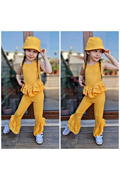 KOKOŞ BEBEK Kokoş Frilly Style Hat Detailed Set