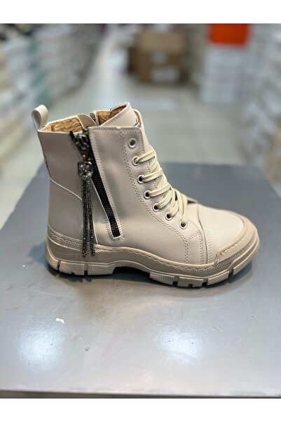 Genel Markalar Punto Günlük Şık Kadın Bağcıklı Fermuarlı Bot