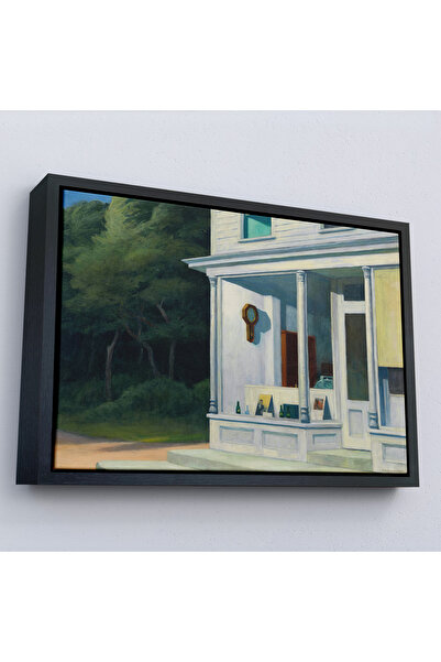 Oxyteez Edward Hopper cu cadru din lemn - Pictură la 7 dimineata - Seven A.M-...