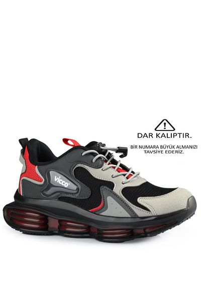 Vicco Pantofi negru cu mască pentru băiat - pantofi sport cu talpă de aer și ortopedice