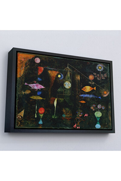 Oxyteez Paul Klee cu rama din lemn - Pictura Pește Magic - Fish Magic-7109