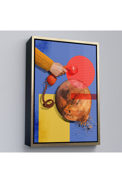 Oxyteez Σταθερό τηλέφωνο Mars Bound με ξύλινο πλαίσιο-7915