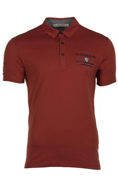 Arma Men's Red Polo Neck T-Shirt Y9Tyo7616