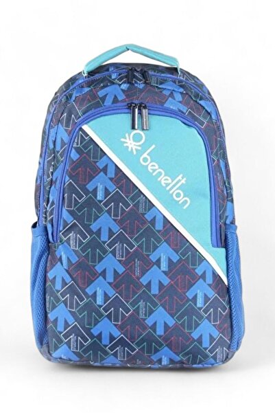 Benetton Navy Blue Unisex School Backpack Ben03725