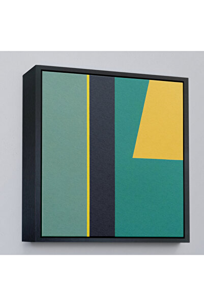 Home Léon Wuidar cu cadru din lemn - Pictură abstractă-8303