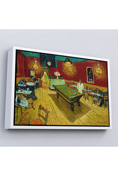 Home Vincent Van Gogh cu cadru din lemn - Pictură de cafea de noapte - The Night Cafe-7161