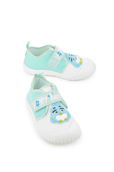 GEZER Summer Girl's Linen Happy Bird Velcro Adjustable Shoes