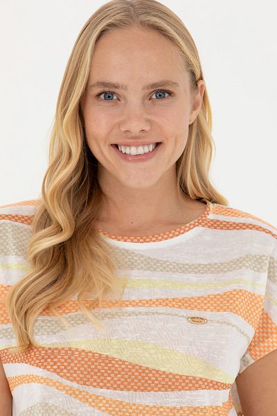 U.S. Polo Assn. Women's Orange T-Shirt