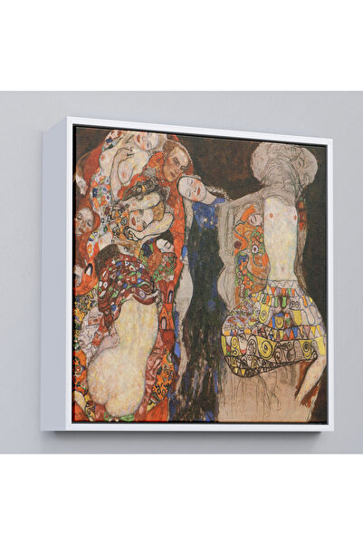 Limitless Gustav Klimt with Wooden Frame - Die Braut Unvollende Painting-8339