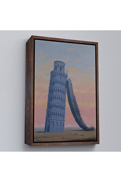 Oxyteez Rene Magritte cu cadru din lemn - Pictură suvenir de călătorie-7409