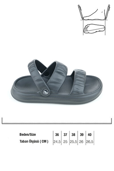 GEZER Yazlık Islak Zemine Uygun Ev Banyo Bahçe Kadın Sandalet Terlik