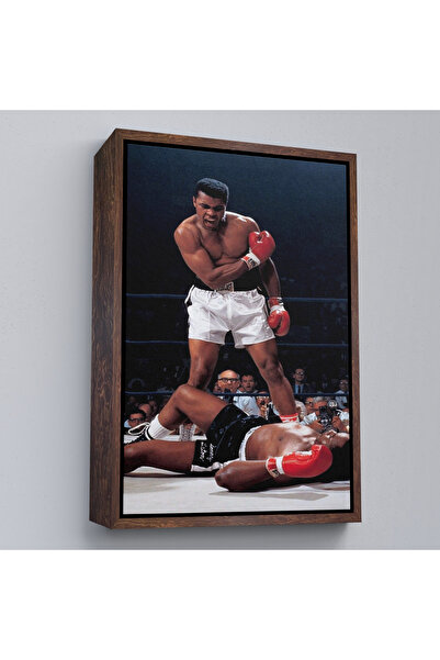 Oxyteez Tabloul de eliminare a lui Muhammed Ali cu rame din lemn-7938