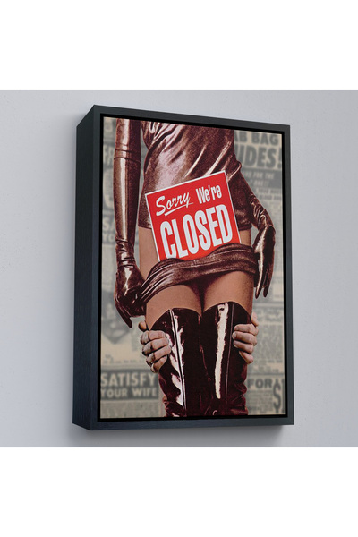 Limitless Ξύλινο πλαίσιο Sorry We're Closed Πίνακας - Sorry We're Closed-7705