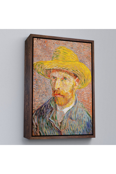 Oxyteez Slika u drvenom okviru Vinsenta van Goga - Autoportret sa slamnatim š...