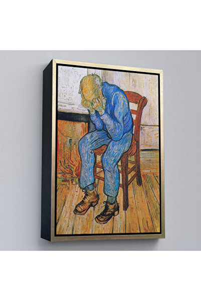 Oxyteez Tablou în rame de lemn Bătrânul care plâng pe marginea eternității - ...