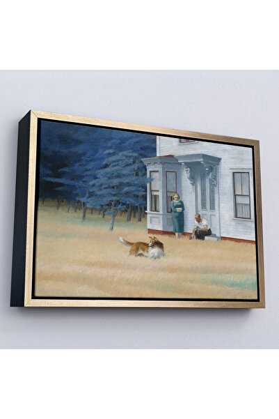 Home Edward Hopper cu cadru din lemn - Pictură Cape Cod Evening-7061