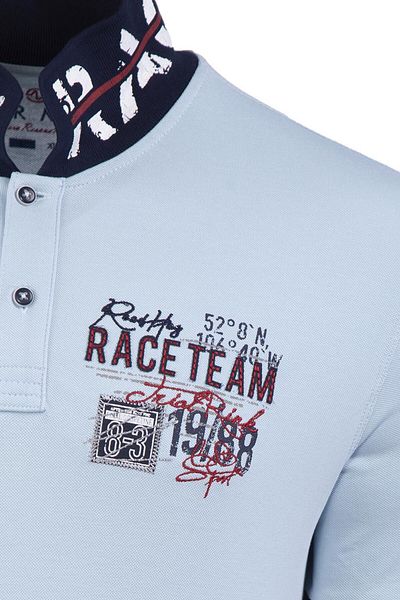 Arma Tricou albastru cu gât polo pentru bărbați Y 21344275001