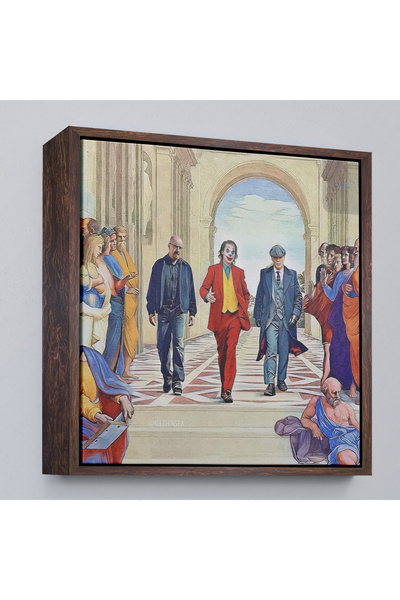 TAKI DERYASI My Favorite Criminals Chart with Wooden Frame-8310