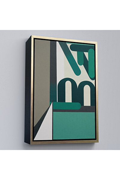 Oxyteez Pictură abstractă Leon Wuidar cu cadru din lemn-7292