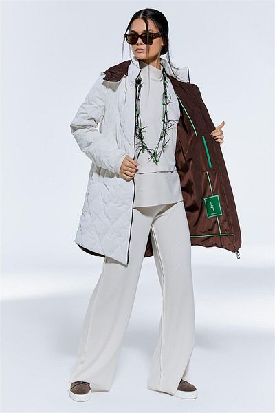 aşkın göksu Beige Side Stitched Knitted Women's Trousers