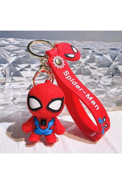Köstebek Spider-man Stand On Silicone Keychain
