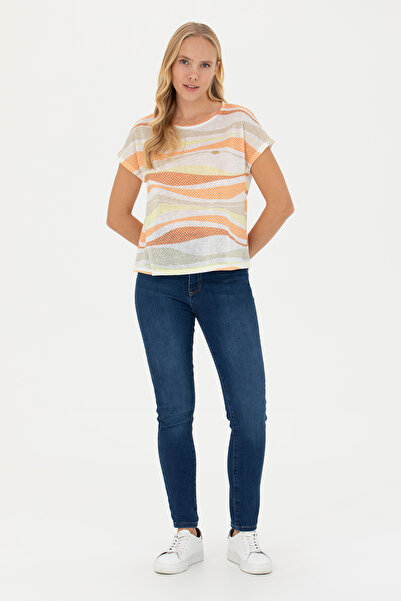 U.S. Polo Assn. Tricou portocaliu pentru femei