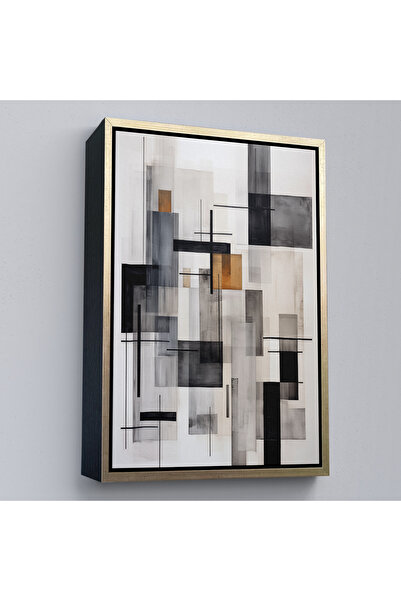 Oxyteez Diagrama liniilor verticale cu rama din lemn-7601