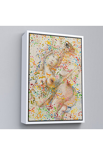 Limitless Salvador Dali with Wooden Frame - Joueuse De Mandole Artwork-7397