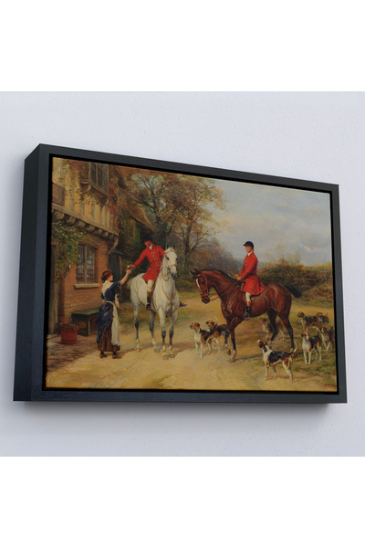 Oxyteez Tabloul Heywood Hardy al satului britanic cu rame din lemn-7017