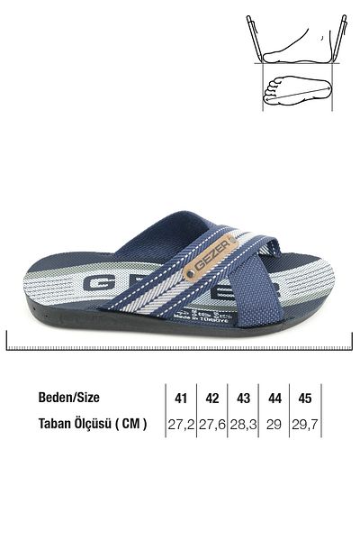 GEZER Summer Star Pu Casual Παντόφλες για Ανδρικό Σπίτι Κήπο