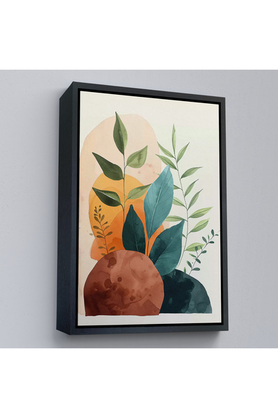 Oxyteez Tablo-7590 cu flori moi în stil nordic cu cadru din lemn