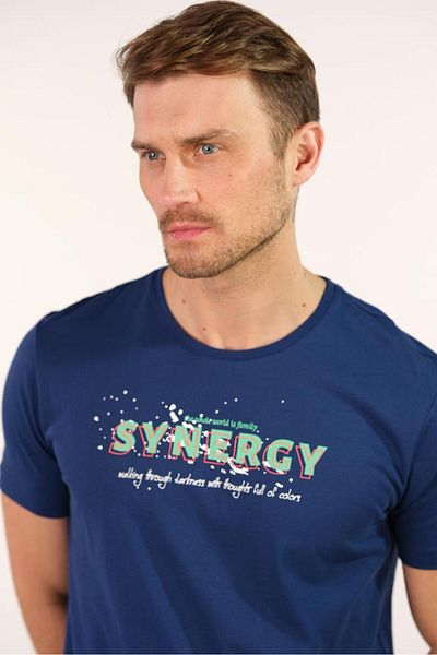 Arma Ανδρικό μπλουζάκι Indigo Crew Neck Y 22344401401