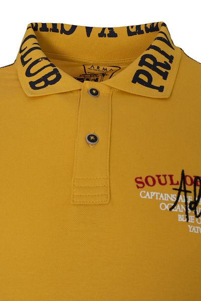 Arma Ανδρικό χρυσό κίτρινο μπλουζάκι Polo Polo Y 21374271201