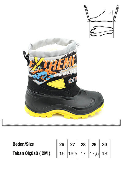 GEZER Winter Boy's Extreme Waterproof Snow Boots with Plush Inside
