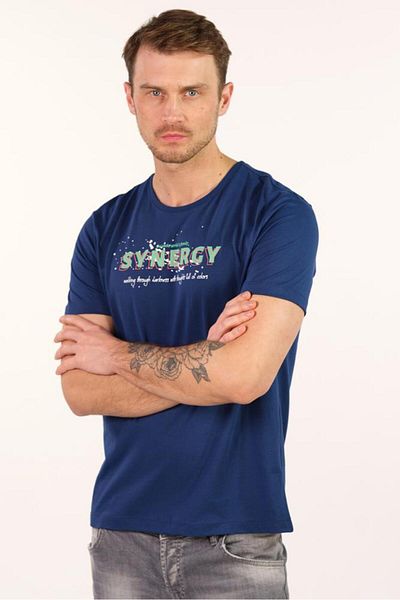 Arma Ανδρικό μπλουζάκι Indigo Crew Neck Y 22344401401