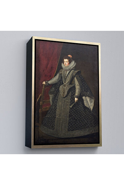 TAKI DERYASI Wood Framed Bourbon Isabella First Queen of King Philip Iv Painting-7334