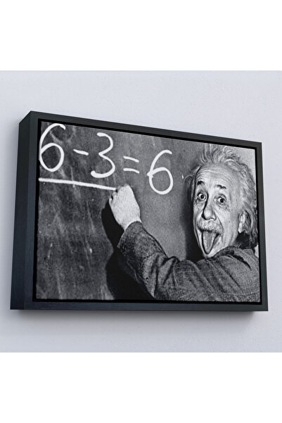 N NOXXO Pictură Albert Einstein cu cadru din lemn-7246