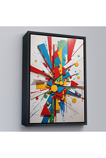 N NOXXO Tablou cu forme neregulate cu rame din lemn-7695